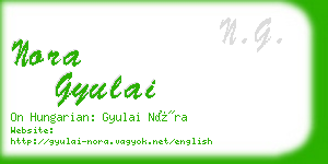 nora gyulai business card